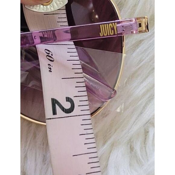 Juicy Couture Pink and Gold Aviator Sunglasses New - Picture 8 of 8
